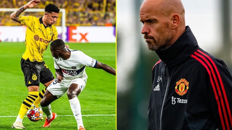 Jadon Sancho ‘bám sát’ Messi ở Champions League, Ten Hag bị chỉ trích vì ‘chọn sai người’